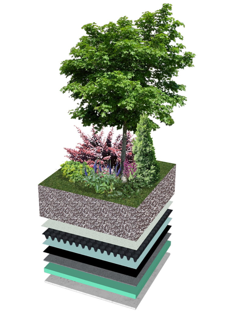 Acoperișul verde intensiv